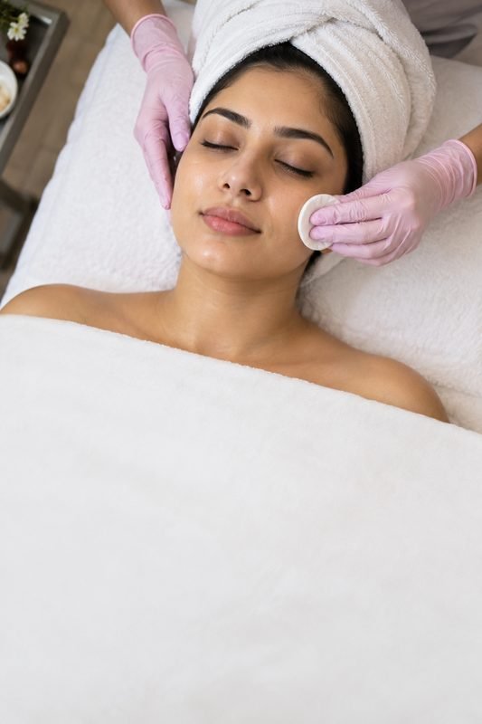 Facial and cleanup treatment